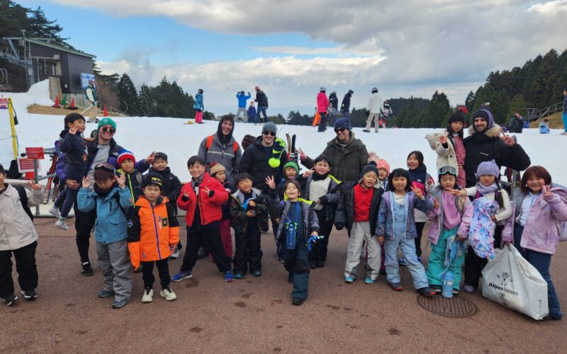 Winter Camp Snow mountain and sledging fun activity excursion, with One World International School.